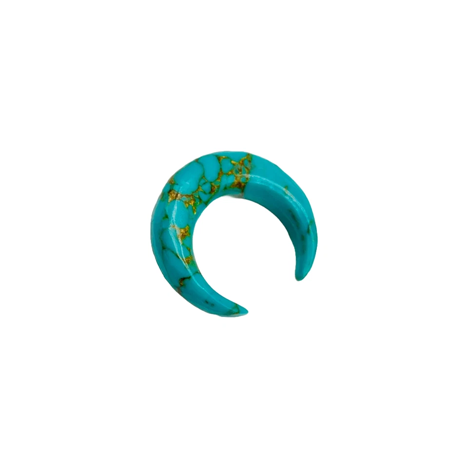 Copper Turquoise Naga Septum Piercing Jewelry Crescent Horseshoe Pincher 2-12mm - Image 3 of 4