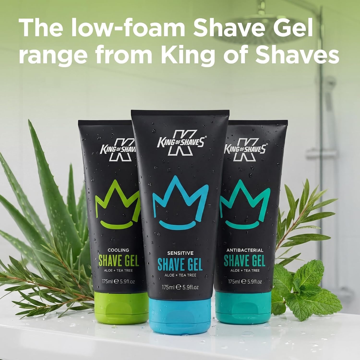 King of Shaves Cooling Shave Gel Aloe Tea Tree 4 x 5.92 fl oz | eBay