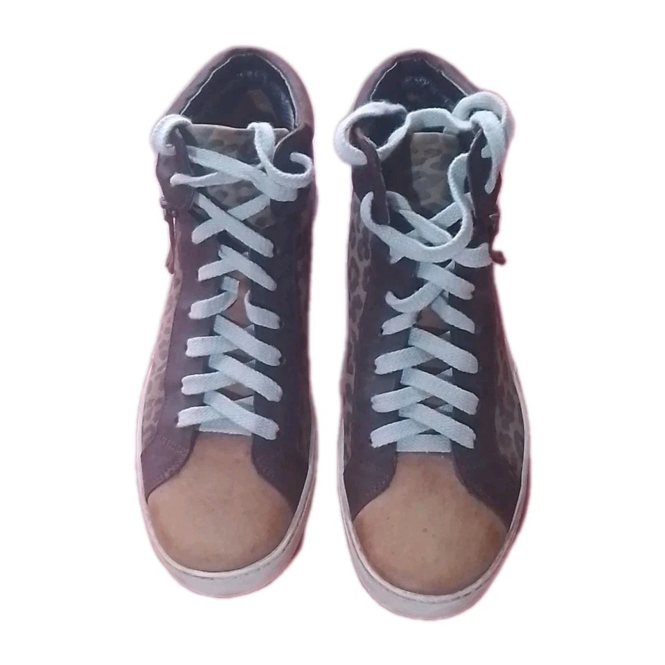 Paul Green Zapatos Usados Encaje Leopardo Combo Cuero Zapatilla Talla 9.5 EE. UU., UE 40.5 Foto 2 de 4