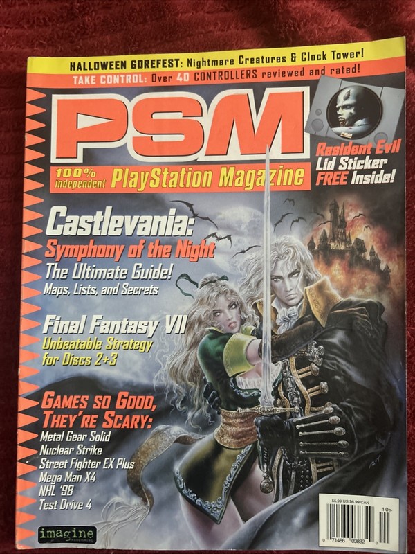 PSM Issue 2 Castlevania SotN Cover