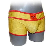 Trousers with contrasting coloured seam (L)