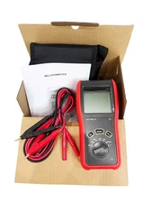 Portable Milliohmmeter with Working Current 100mA Max Test Range 0.1mΩ~40.0kΩ