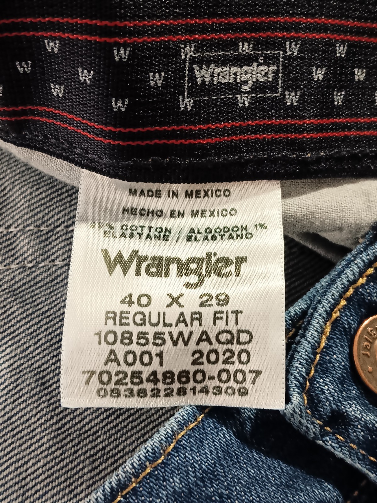 Wrangler Regular Fit Flex Waistband Jeans Men's Size 40x29 Denim Pants NWT thumbnail 7