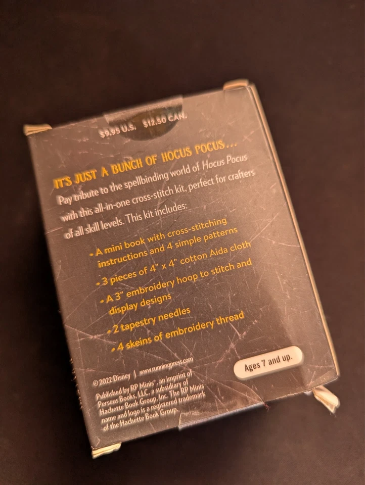 Disney Hocus Pocus Kit Punto de Cruz RP Minis 2022 Conjunto Bordado Nuevo Precintado Foto 2 de 2