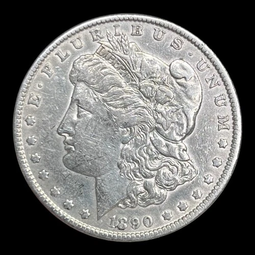 1890 Morgan Silver Dollar, XF+