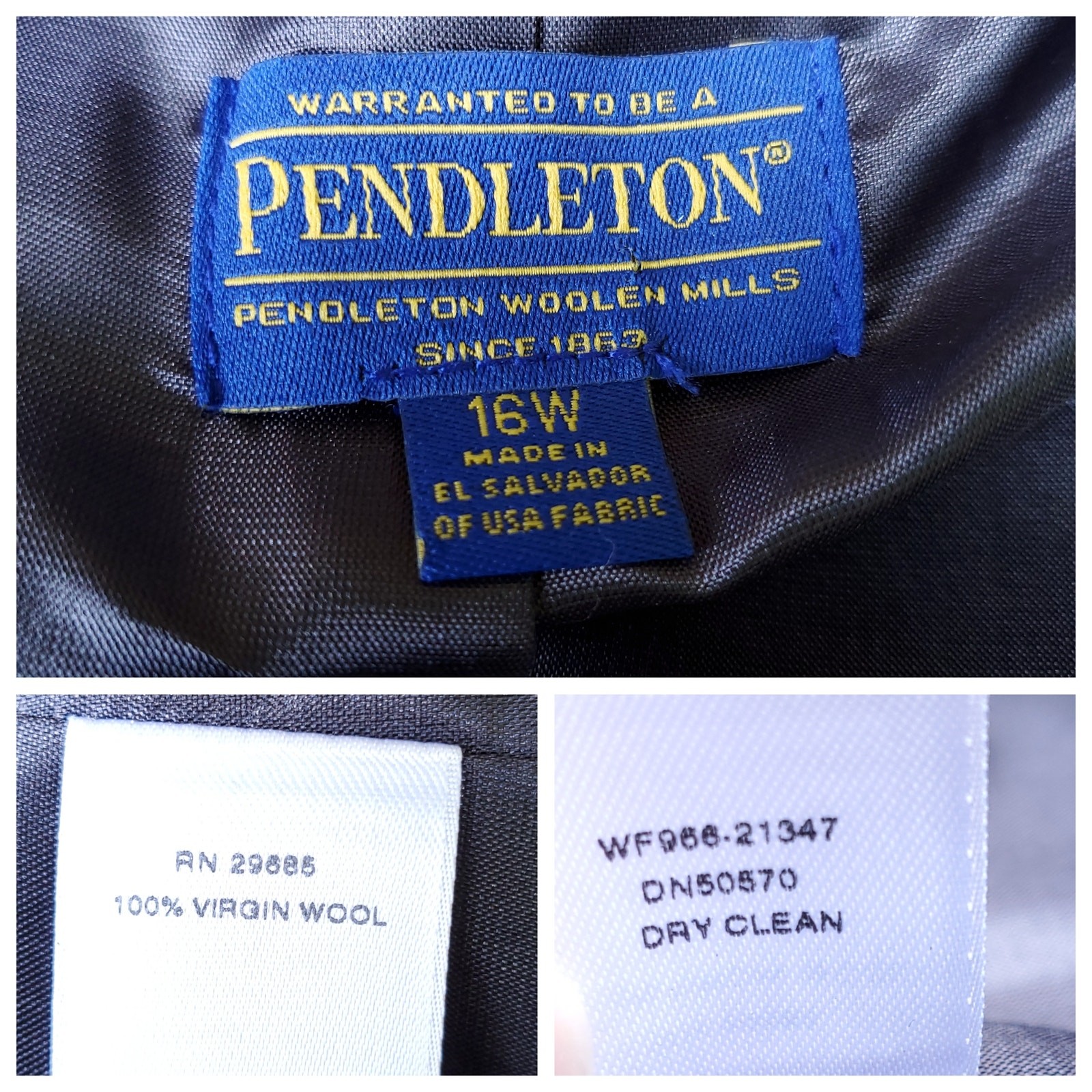 Pendleton Red Virgin Wool Blazer Jacket Women's S… - image 10