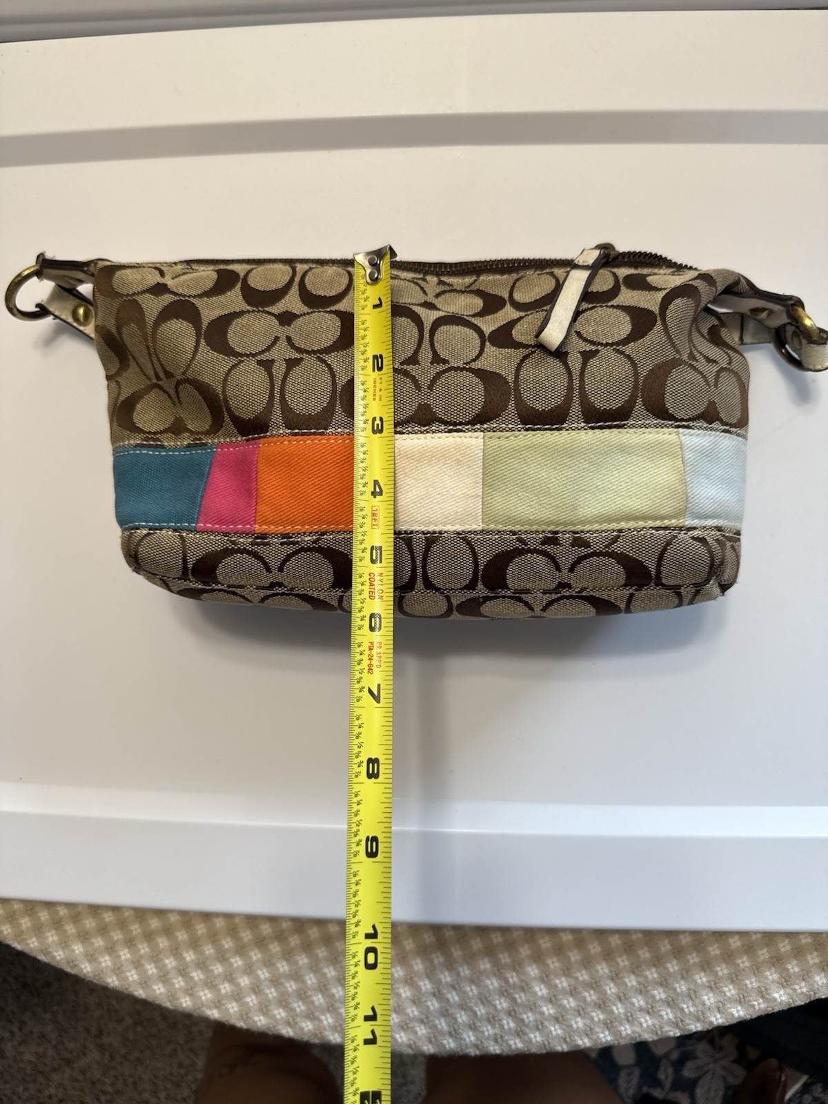 Coach Y2K Patchwork Mini Shoulder Bag Monogram Ca… - image 7