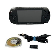 Sony PlayStation PSP 1001 Console W/ New Battery, Charging Cord, SD, Game-Works