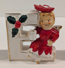 Vintage Kamo Japan Ceramic NOEL Christmas Candle Holders Angels Parts Repair — photo 5