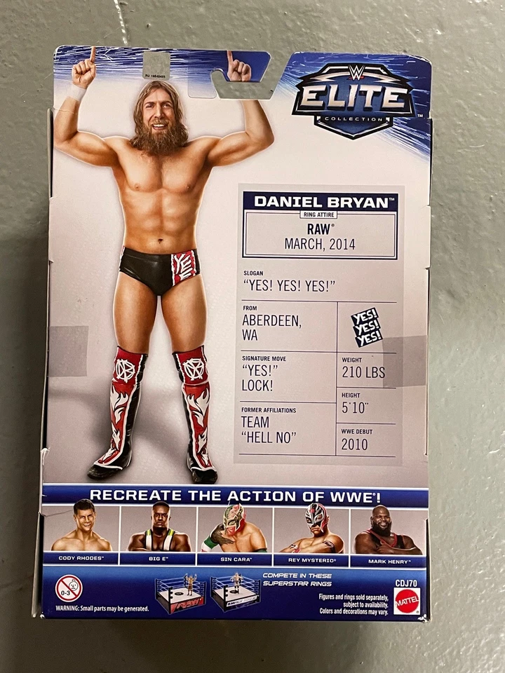 Figura de acción Daniel Bryan Mattel WWE Elite Collection Series #32 ¡FIRMADA SÍ! Foto 3 de 4