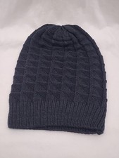 Slouch Hat Winter Baggy Ski Beanie Floppy Stocking Black Knit Women Men
