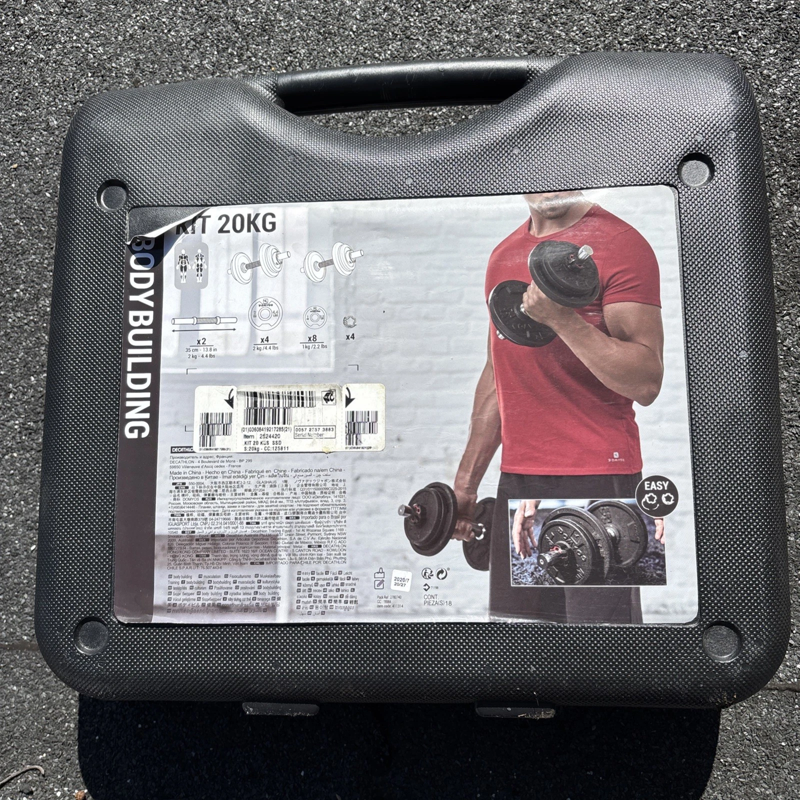 Decathlon 20KG Bodybuilding Dumbbell Kit –