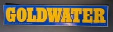 Vintage Barry Goldwater Political Bumper Sticker Republican 1964 Candidate