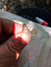 10k   gold diamond ring size8