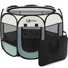 Large Dog Cat Playpen, Puppy Pet Playpen Indoor for Small Dog Crate Tent Cage...