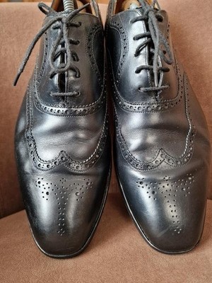 Men Joseph Cheaney & Sons Heels Black Leather 45.5