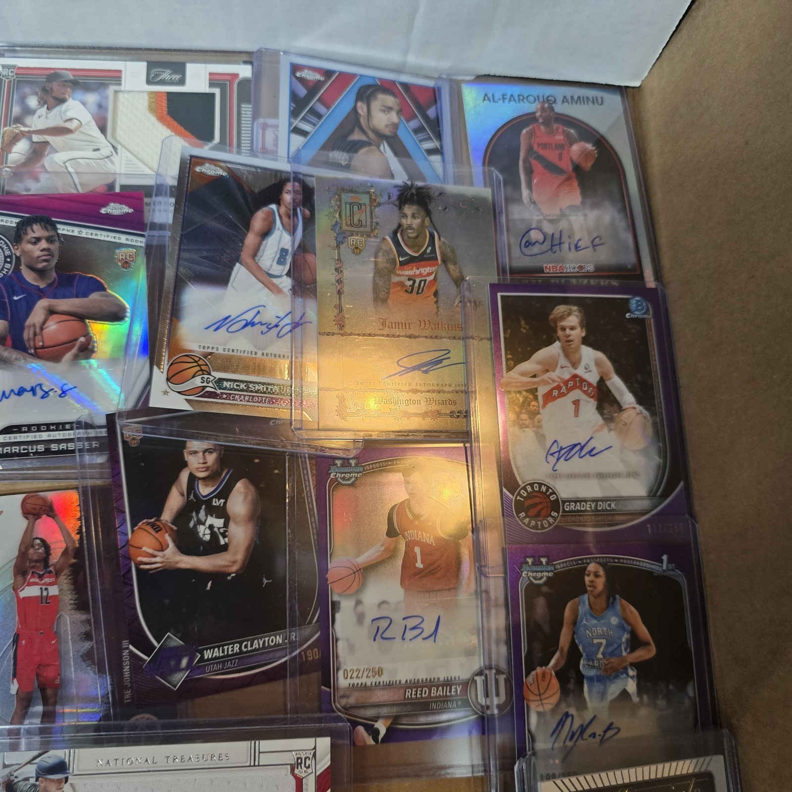 Sports Card Lot Collection Prizm Auto # Rookie Football Basketball Wembanyama view 5