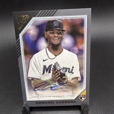 2022 Topps Gallery - Rookie Autographs Edward Cabrera #RA-ECA (AU, RC)