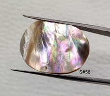 Amazing Natural Flashy Abalone Shell Cabochon, Mother Of Pearl Shell Gemstone
