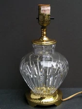 Waterford Crystal Glass & Brass - CARINA - Lamp 1994