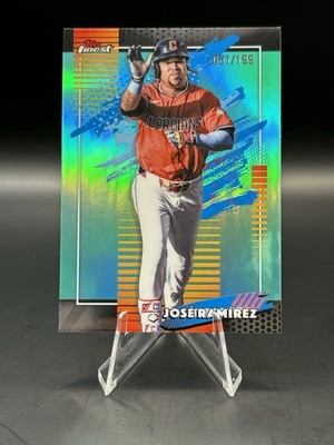 2026 Topps Finest Jose Ramirez #198 Uncommon Aqua Refractor /199 Guardians
