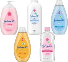 Johnson’s Baby Bath 5 Bundle 500ml -Baby Oil, Bath, Lotion, Talc, Baby Shampoo