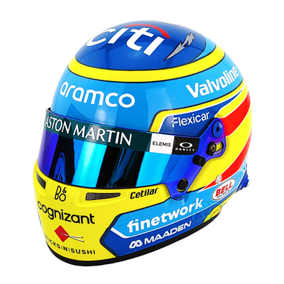 Bell HP77 Fernando Alonso 1:2 Scale F1 Mini Helmet | Aston Martin