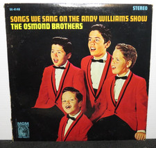 THE OSMOND BROTHERS SONGS WE SANG ON THE ANDY WILLIAMS SHOW (VG+) VINYL RECORD