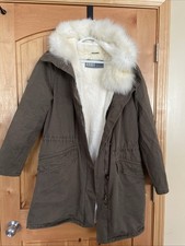 Giacca foderata in pelliccia di coniglio Yves Salomon esercito