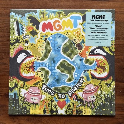 MGMT – Time To Pretend - 🔵🟢 Blue Green Ghostly Splatter Vinyl EP