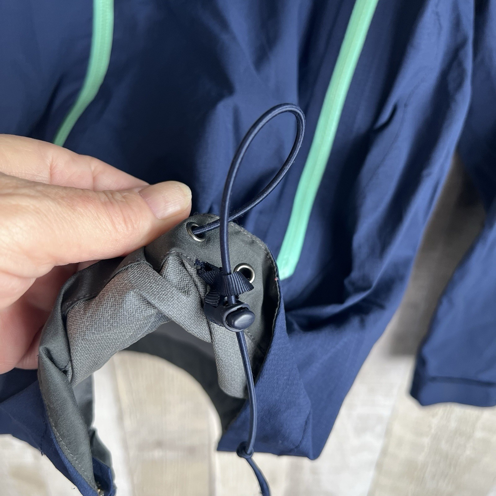 Patagonia Womens Stretch Rainshadow Jacket Small Navy Blue H2No Lightweight Flaw thumbnail 10