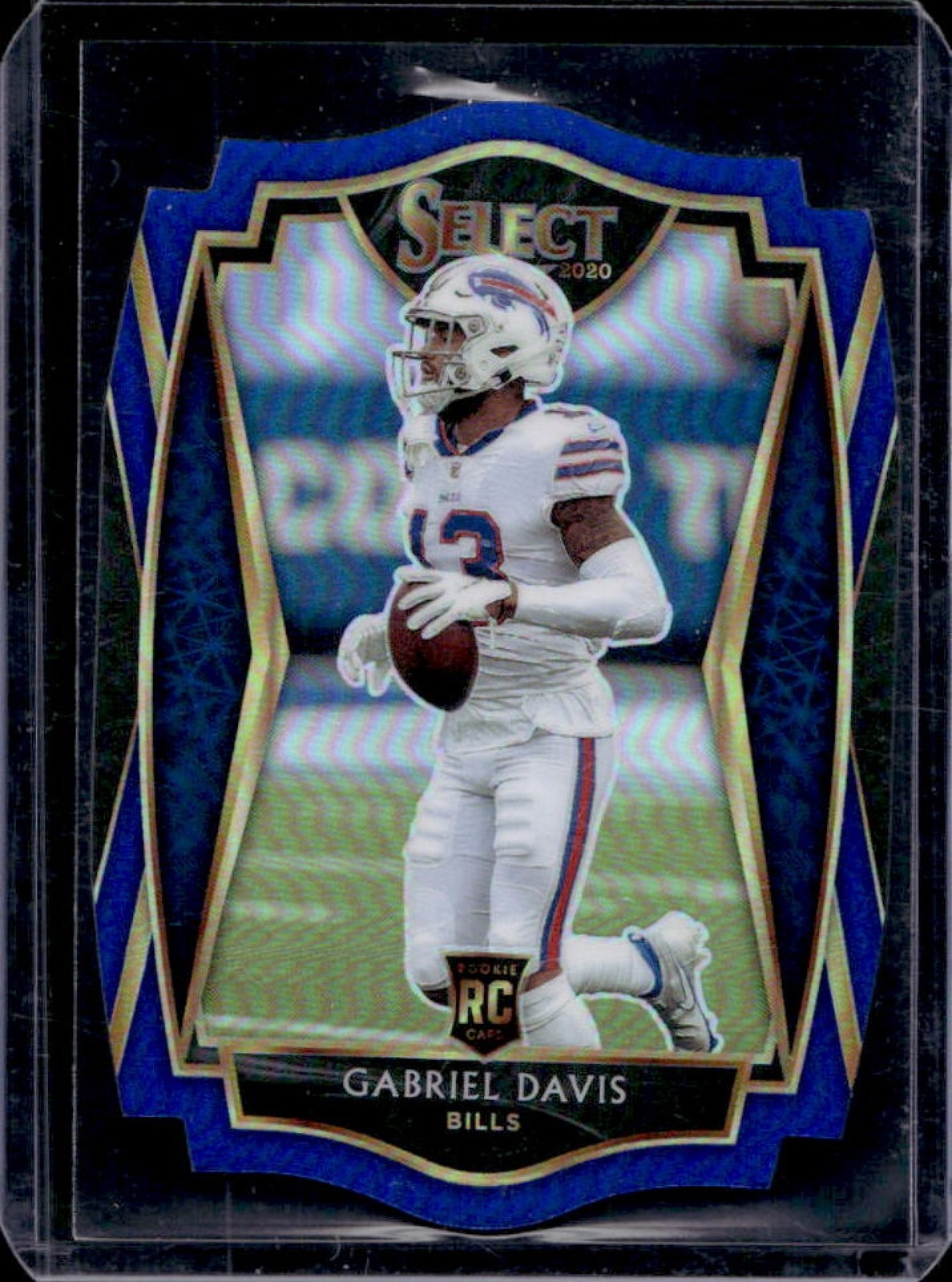 2020 Select Gabriel Davis RC Blue Prizm Die Cut Premier Level #182 Bills