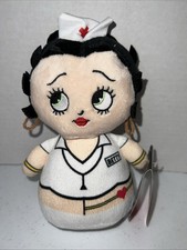 Betty Boop Nurse Plush Stuffed Bean Bag KellyToy With Tag 7  Plush Toy