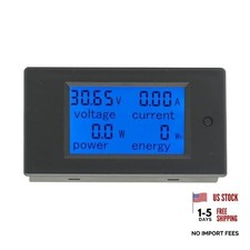 DC 6.5-100V 0-20A Digital LCD Display Voltmeter Ammeter Multimeter Wattmeter