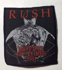 Rush Moving Pictures vintage 1980s SEW- ON CONCERT  PATCH