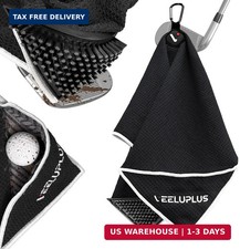 4-in-1 Magnetic Golf Towel with Brush Cleaning Pocket - Premium Construction G