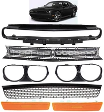 Grille Mounting Panel Headlamp Door Bezel Side Marker For DODGE CHALLENGER 15-23
