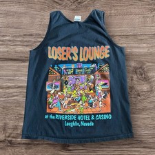 Vintage Loser's Lounge Riverside Hotel Casino Sleeveless Tank M Laughlin Nevada