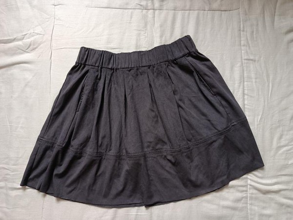 Women Moves Skirt Grey Suede 38 / M / 46