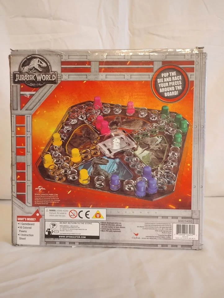 Jurassic World 弹出式游戏 - 全新带盒 - 从未玩过! — 第 2/4 张图片