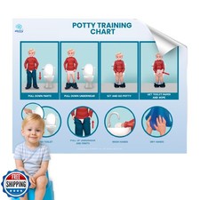 Kiares Potty Training Chart for Toddlers 12.5 x 16.5 Inches Self-Adhesive