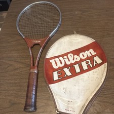 Wilson Extra Tennis Racket Racquet Light 4 1/2" M Grip USA Made Vtg W Cover