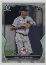 2023 Bowman Chrome Prospects Lunar Glow Refractor Marcos Cabrera #BCP-46 s3g