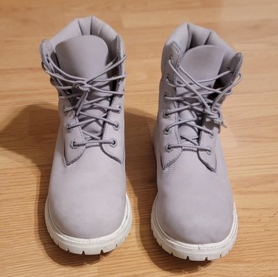 Timberland 6-inch Premium Waterproof Boots with PrimaLoft Gray Nubuc Men s 8.5