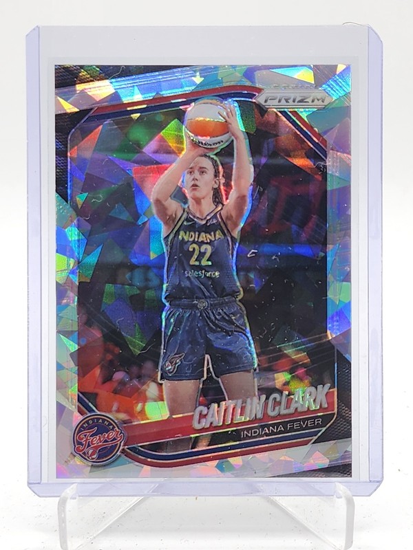 CAITLIN CLARK 2025-26 PRIZM WNBA ICE PRIZMS BASKETBALL #22 FEVER Q5902