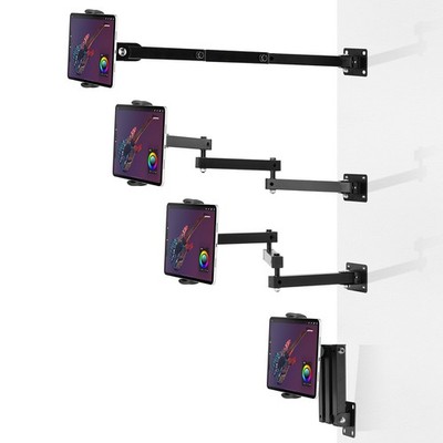 Tablet Triple Division Wall Mount Bracket for 413 inch, 360° Swivel, Retractable 1068 cm...