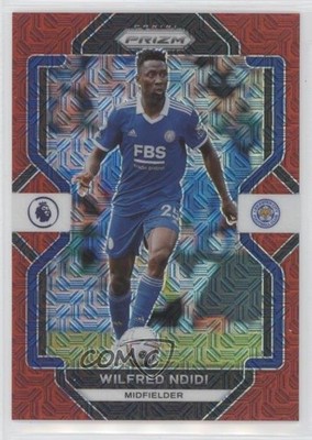 2022-23 Panini Prizm Premier League Red Mojo Prizm 18/99 Wilfred Ndidi #93 00jz