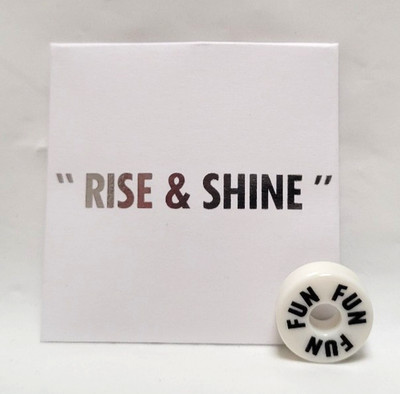 Carnival CCL Effy RISE & SHINE Recycled ABS Fun-Themed White Barrel Bead Charm