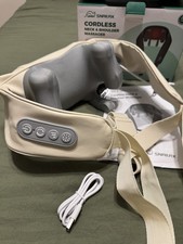 Snailax Back Neck and Shoulder Massager with Heat Pain Relief Deep 4D Kneading