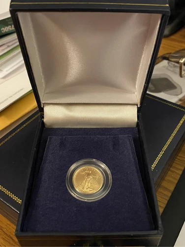 $5 First American Eagle Gold Coin Of The Millennium. Year 2000. 1/10th Oz Gold